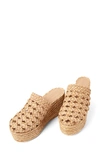 Paloma Barceló Hanna Wedge Platform Raffia Clog In Natural