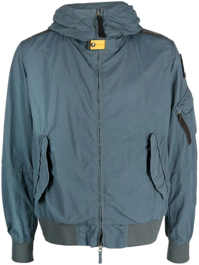 Parajumpers Logo-patch Lightweight Jacket In Blue