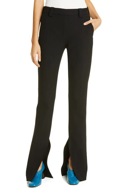 A.l.c Carson Seamed Split-hem Trousers In Black