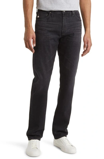 Ag Everett Slim Straight Leg Jeans In 1 Year Black Hills