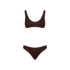 Oseree Oséree Lumiere Sporty Bra Swimwear In Brown