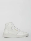 Saint Laurent Off-white Used-look Sl24 Sneakers In White
