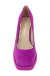 Kenneth Cole Women's Bri Square Toe High Heel Platform Pumps In Magenta