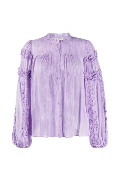 Ulla Johnson Mari Blouse In Lavender