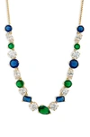 NADRI LARGE CUBIC ZIRCONIA FRONTAL NECKLACE