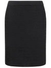 Givenchy 4g Motif Knitted Skirt In Black