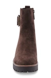 Blondo Dahlia Waterproof Bootie In Chocolate Suede