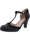 JOURNEE COLLECTION Olina Womens Faux Leather T-Strap Mary Jane Heels