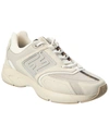 Fendi Nubuck Faster Sneakers In White
