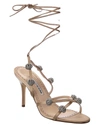 MANOLO BLAHNIK ELSAKA 90 SATIN SANDAL