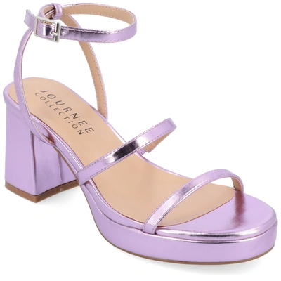 Journee Collection Collection Women's Samilee Sandals In Purple