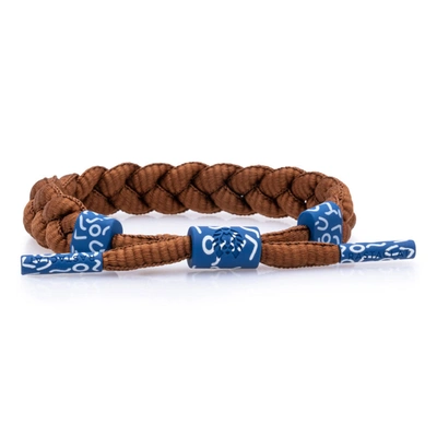 Rastaclat Original Hand Braided Lead Forth Adjustable Bracelet In Brown