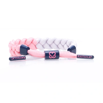 Rastaclat Original Hand Braided Fangs Advocate Bracelet In Pink