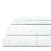 IENJOY HOME Vines Aqua Pattern Sheet Set Ultra Soft Microfiber Bedding, King