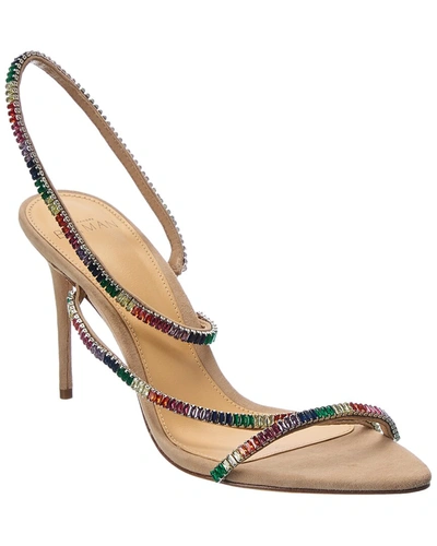 Alexandre Birman Polly Suede Sandal In Brown