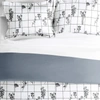 IENJOY HOME Flower Field Gray Reversible Pattern Duvet Cover Set Ultra Soft Microfiber Bedding, Full/Queen