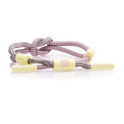 Rastaclat Original Hand Knotted Controlz Adjustable Bracelet In Pink