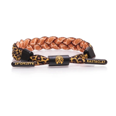 Rastaclat Original Hand Braided Fast And Tall Adjustable Bracelet In Brown
