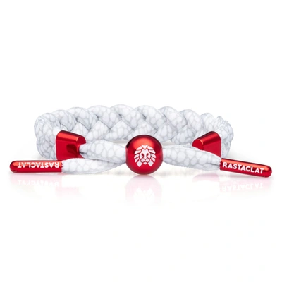 Rastaclat Original Hand Braided Fangs Adjustable Bracelet In Red