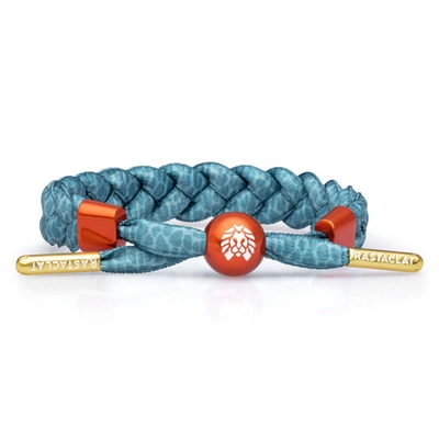 Rastaclat Original Hand Braided Chinese Dragon Adjustable Bracelet In Blue