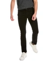 Vince Griffith Chino Cotton Twill Pant In Coastal In Black