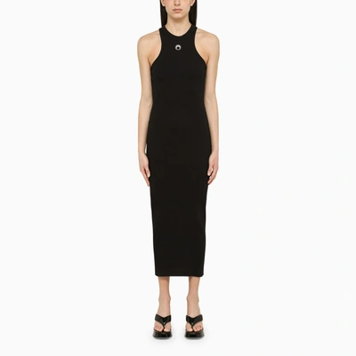 Marine Serre Crescent Moon Racerback Dress In Black
