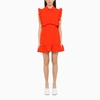Sportmax Red Dress With Ruffles In Red