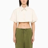 Heron Preston Ex-ray Canvas Cropped Shirt In White
