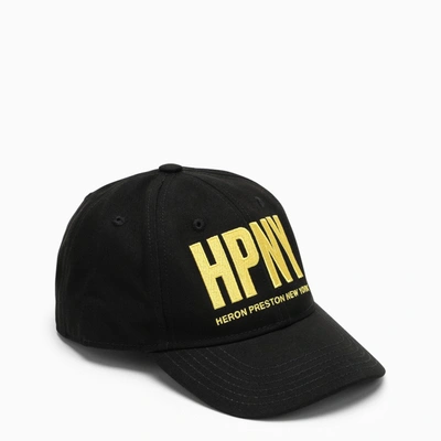 Heron Preston Hpny Logo-embroidered Baseball Cap In Black