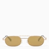 Off-white Vaiden Oval Frame Sunglasses In Metal