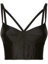 Dolce & Gabbana Kim Dolce&gabbana Strap-detail Bustier Top In Black