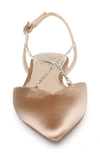 Jewel Badgley Mischka Alanna Pointed Toe Flat In Chianti