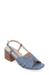 Journee Collection Kirsi Slingback Sandal In Blue