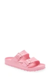 Birkenstock Essentials Arizona Waterproof Slide Sandal In Candy Pink