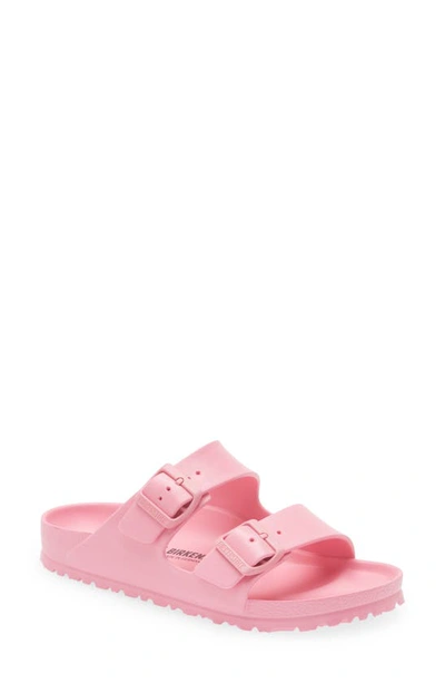 Birkenstock Essentials Arizona Waterproof Slide Sandal In Candy Pink