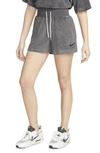 Nike Women's  Sportswear Terry Shorts In Anthracite/ Black
