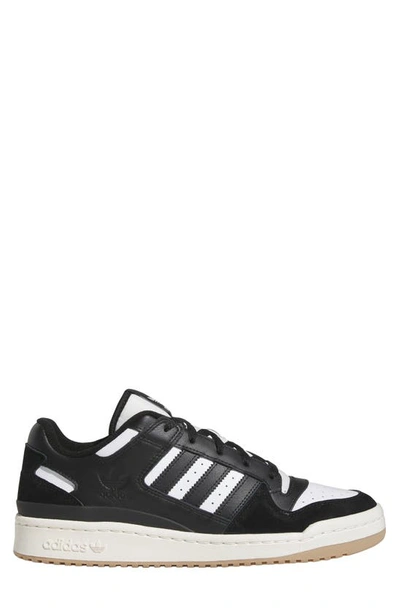 Adidas Originals Forum Low Basketball Sneaker In Black/ White/ Cream White