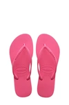 Havaianas Slim Flip Flop In Ciber Pink