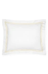 Sferra Standard Resort Sham In White/ Banana