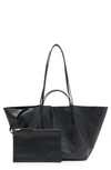 ALLSAINTS HANNAH PYTHON EMBOSSED LEATHER TOTE