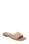 Steve Madden Wynslow Slide Sandal In Natural Raffia