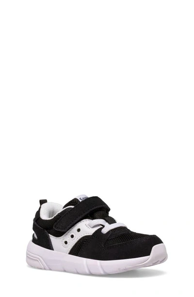 Saucony Kids' Jazz Lite 2.0 Sneaker In Black/ White