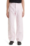 HERON PRESTON WHITE STITCH CARPENTER PANTS