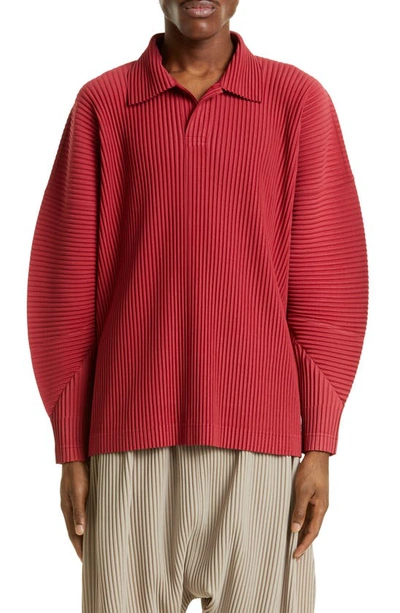 Issey Miyake Red Monthly Color February Polo