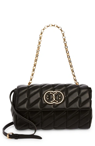 Moschino Double Smile Quilted Bag In Black