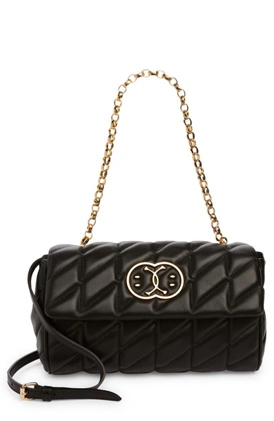 Moschino Double Smile Quilted Bag In Fantasy Print Black