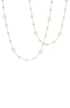 MARCO BICEGO SIVIGLIA 18K YELLOW GOLD & MOTHER-OF-PEARL DISC STATION LONG NECKLACE