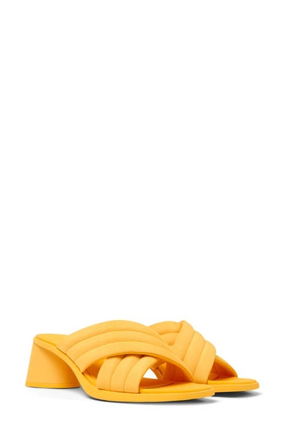 Camper Kiara Crossover-strap Sandals In Bright Orange