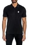JARED LANG JARED LANG X NFT NEW WORLD MONKS EMBROIDERED POLO