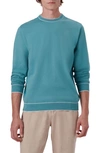 Bugatchi Tipped Cotton Blend Sweater In Peacock